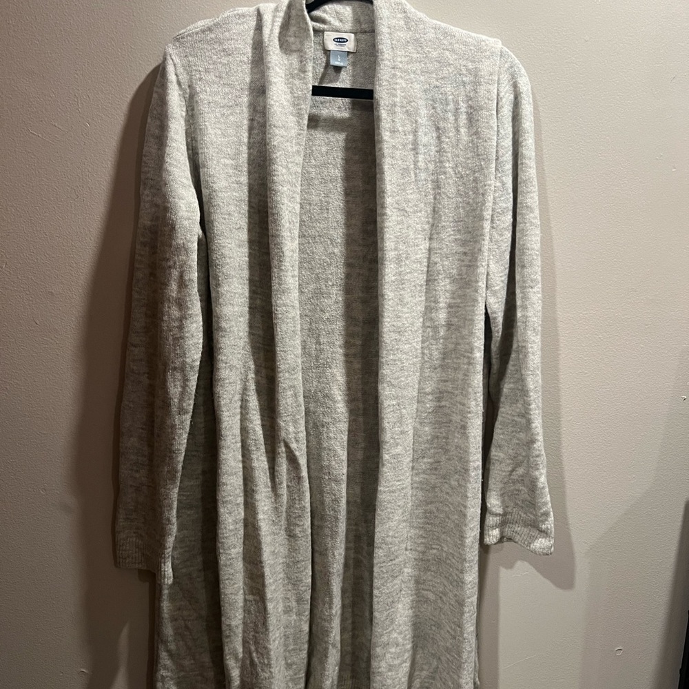 Old Navy Heather Gray Knit Cardigan